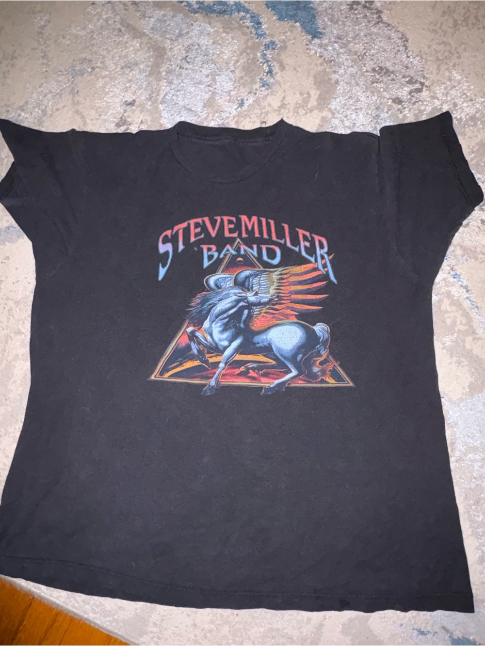 Black Graphic Short Sleeve Tee
